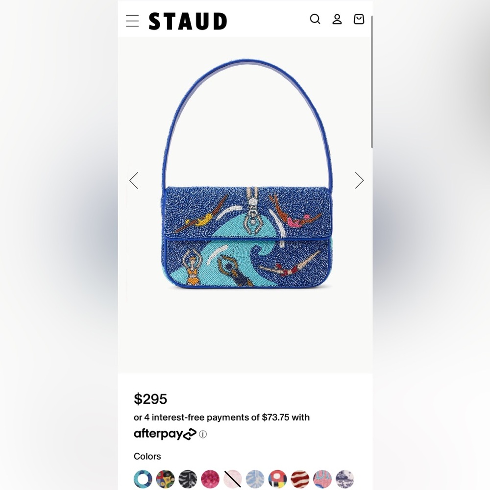 STAUD Tommy Beaded Bag